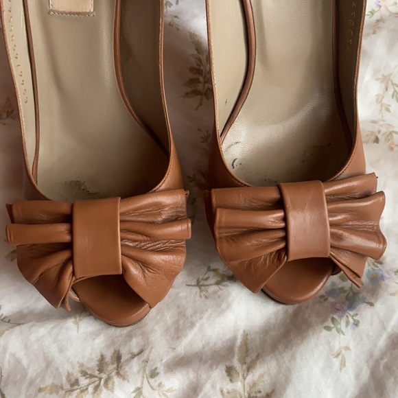 Valentino tan brown bow high heels size 36 - Picture 7 of 15